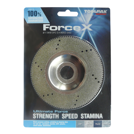 Diamond Disc Electro-Plated 115mm x 22.23mm Force X  